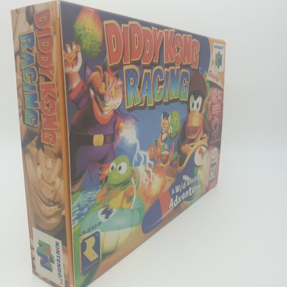 DIDDY KONG NINTENDO N64 REPLACEMENT BOX INCLUDES INSERT + CLEAR CASE - Picture 6 of 8